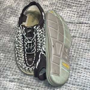 Keen Black and Gray Chain Sandals